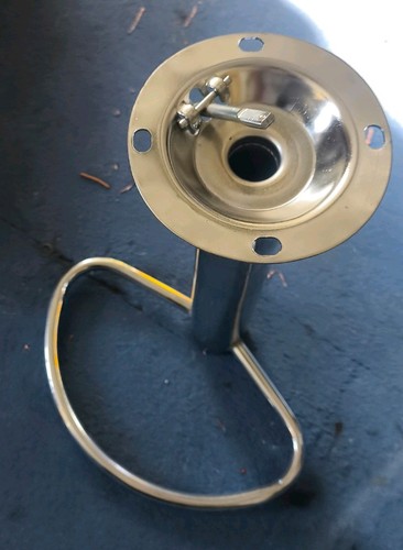 Chrome bar stool leg - bar,
