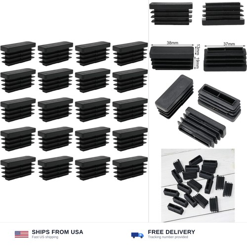 20pcs black rectangular
